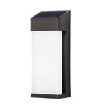2PCS Contemporary Solar LED Wall Light with High Hardness Glass for Outdoor Gardens - Lamp Outdoor