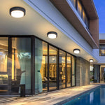 Ray Modern Flush Mount Ceiling Light Metal Acrylic Square Round - Lamp Outdoor