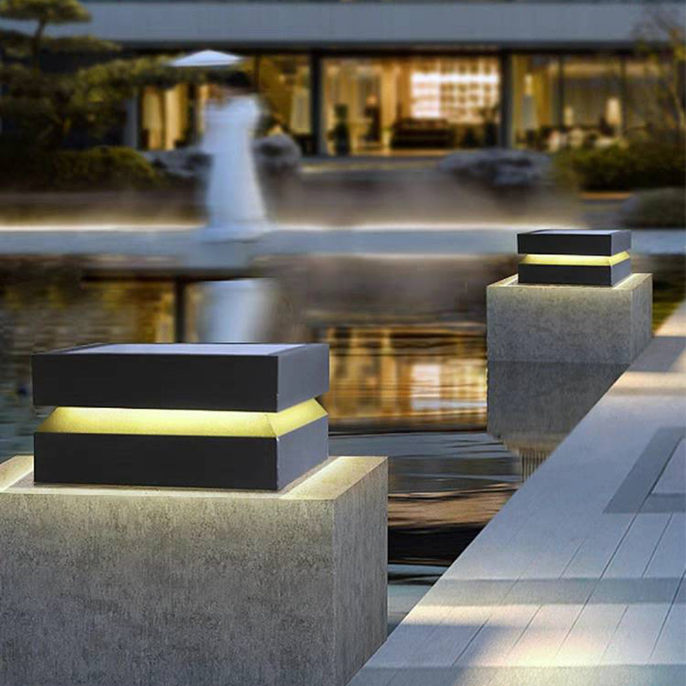 Ray Modern Concave Metal Outdoor Lamps Solar - Lamp Outdoor