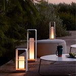 Ray Minimalist Cuboid Candle Outdoor Floor Lamp Garden - Lamp Outdoor