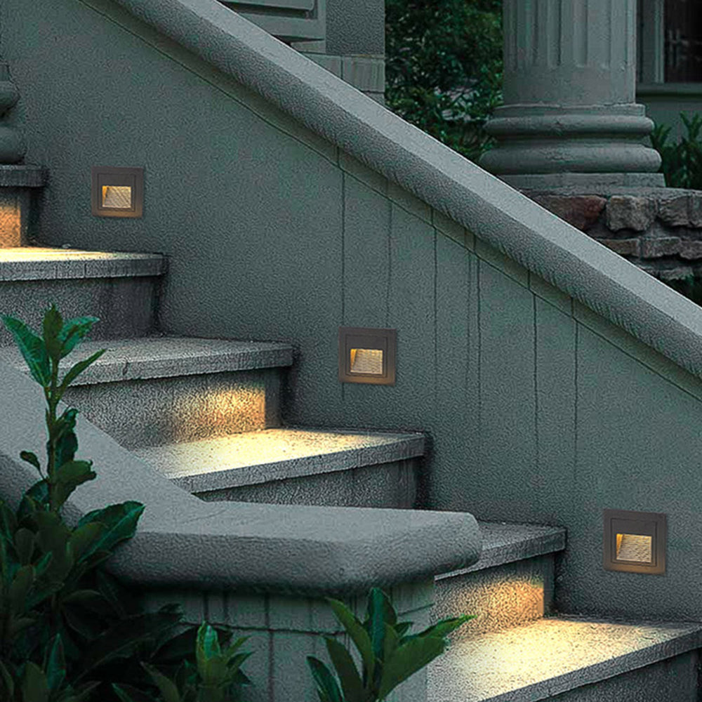 Ray Modern Metal Square Outdoor Deck Step Light - Lamp Outdoor