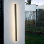 Arisha Sleek Minimalist Rimless Linear Metal Outdoor Wall Light - Lamp Outdoor