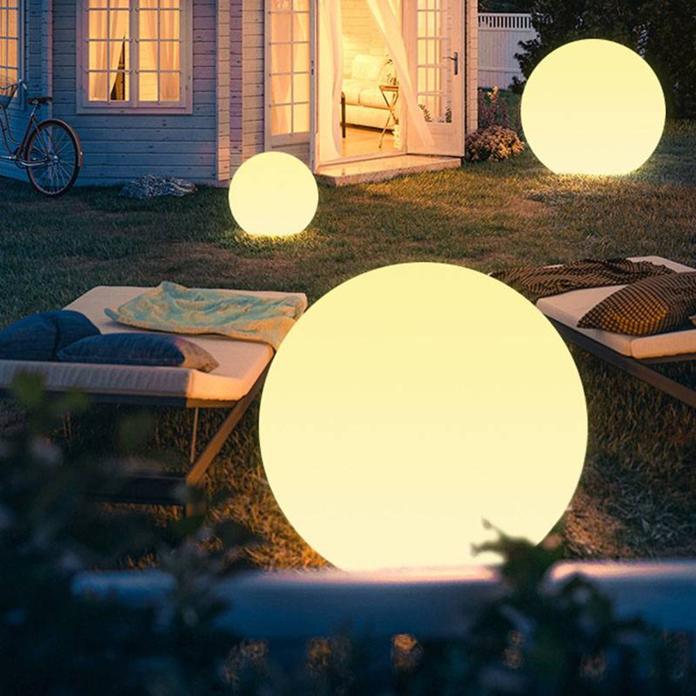 Aria Minimalist Globe LED Outdoor Light Resin - Lamp Outdoor