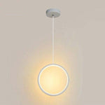 Doria Modern LED Pendant Light Black/White Metal Living Room - Lamp Outdoor