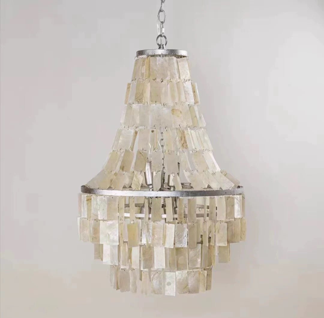 Aurora Chandelier Boho Shell Tiered - Lamp Outdoor