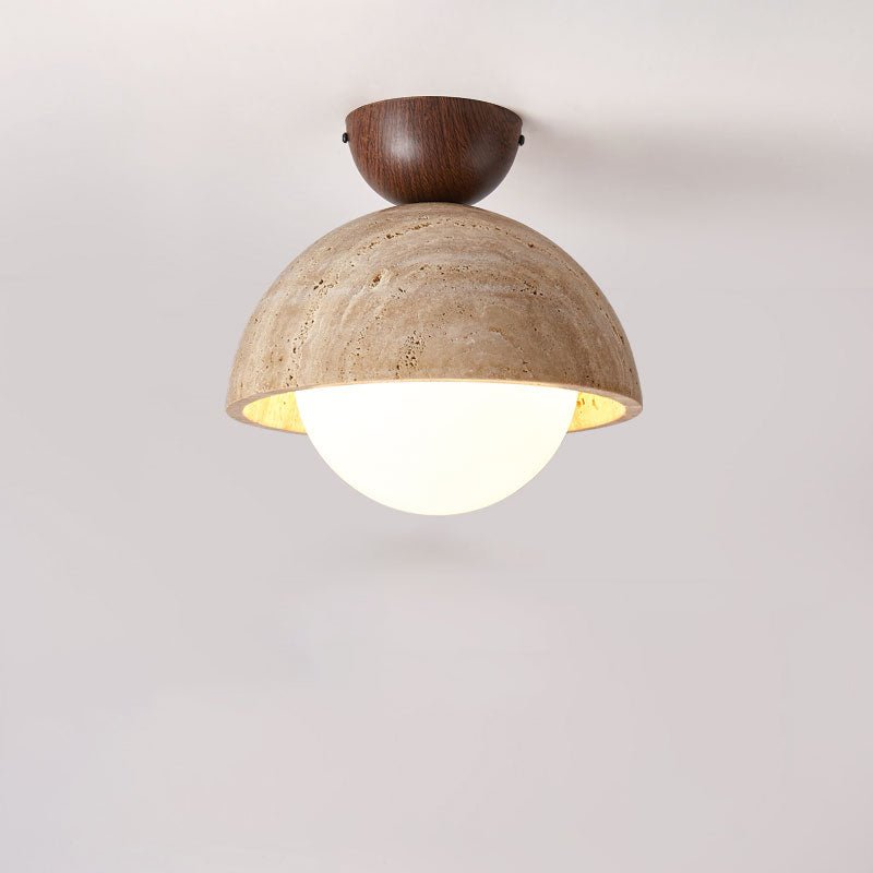 Solana Travertine Ceiling Light - Lamp Outdoor