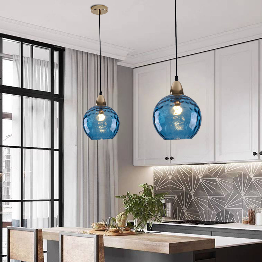 Water Ripple Glass Pendant Lights - Lamp Outdoor