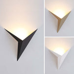 Calno Metal Modern LED Wall lamps for Bedroom, Triangle - Lamp Outdoor
