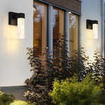 Waterproof LED 10W Crystal Black Modern Outdoor Wall Lamp Exterior Lights - Lamp Outdoor
