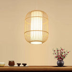 Kuro Hand-Woven Knitted Rattan Bamboo Vintage Pendant Light - Lamp Outdoor
