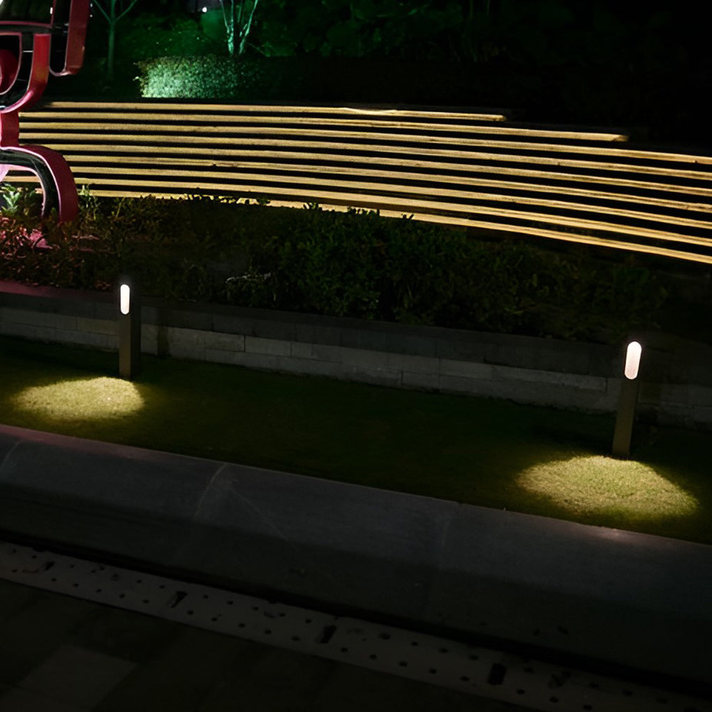 Modern 7W COB LED Pathway Light Black Rectangular Aluminum Outdoor Lawn Light - Lamp Outdoor