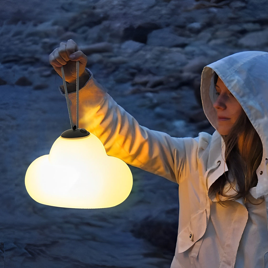 Waterproof Clouds Creative USB DC5V Rechargeable Outdoor Hanging Lights - Lamp Outdoor