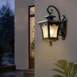 Creative Retro Glass Lantern Waterproof LED European-style Wall Lamp - Lamp Outdoor