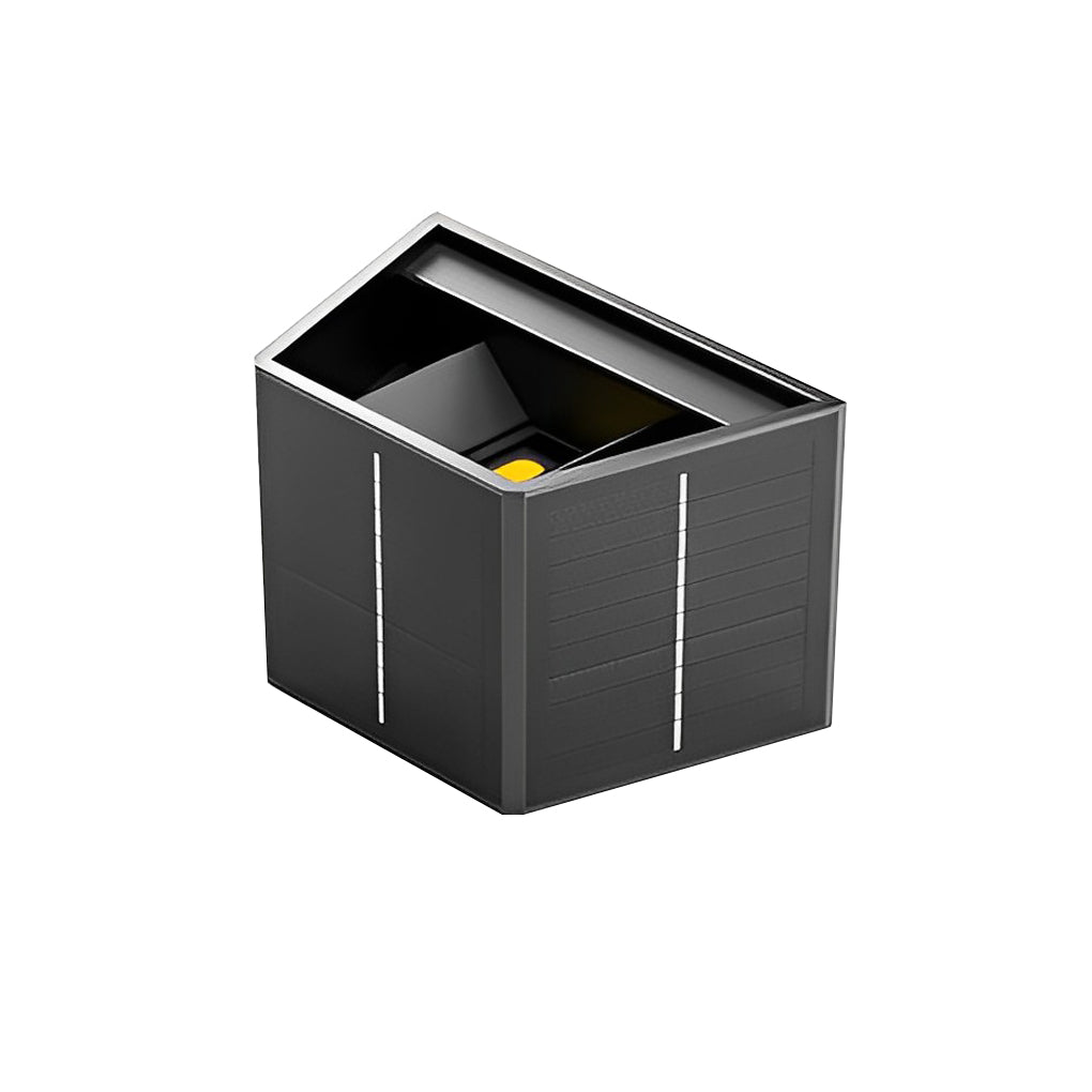 Up and Down Lighting LED Waterproof Black Modern Solar Wall Lights - Lamp Outdoor