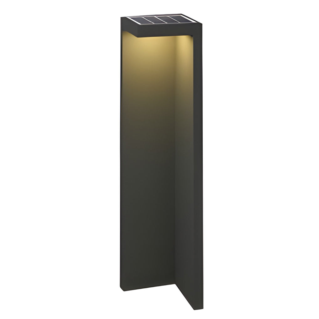 Half-Cut Rectangular Fixture Modern Outdoor Path Light in Gray, LED 4.5W, IP54 Waterproof - Lamp Outdoor