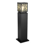 Modern Solar LED Path Lights Black Waterproof Outdoor Lawn Bollard Lights - Lamp Outdoor
