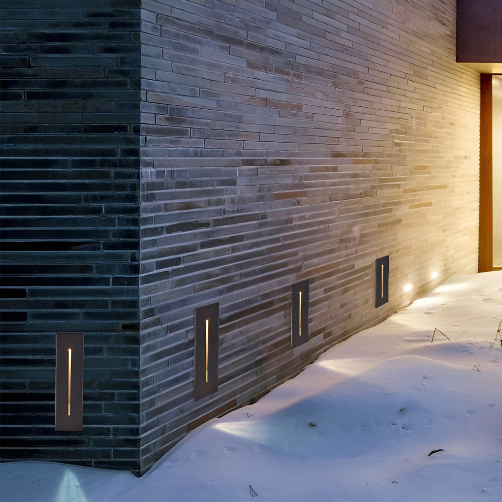 Industrial Rectangle 3W LED IP65 Waterproof Embedded Stair Wall Lights - Lamp Outdoor