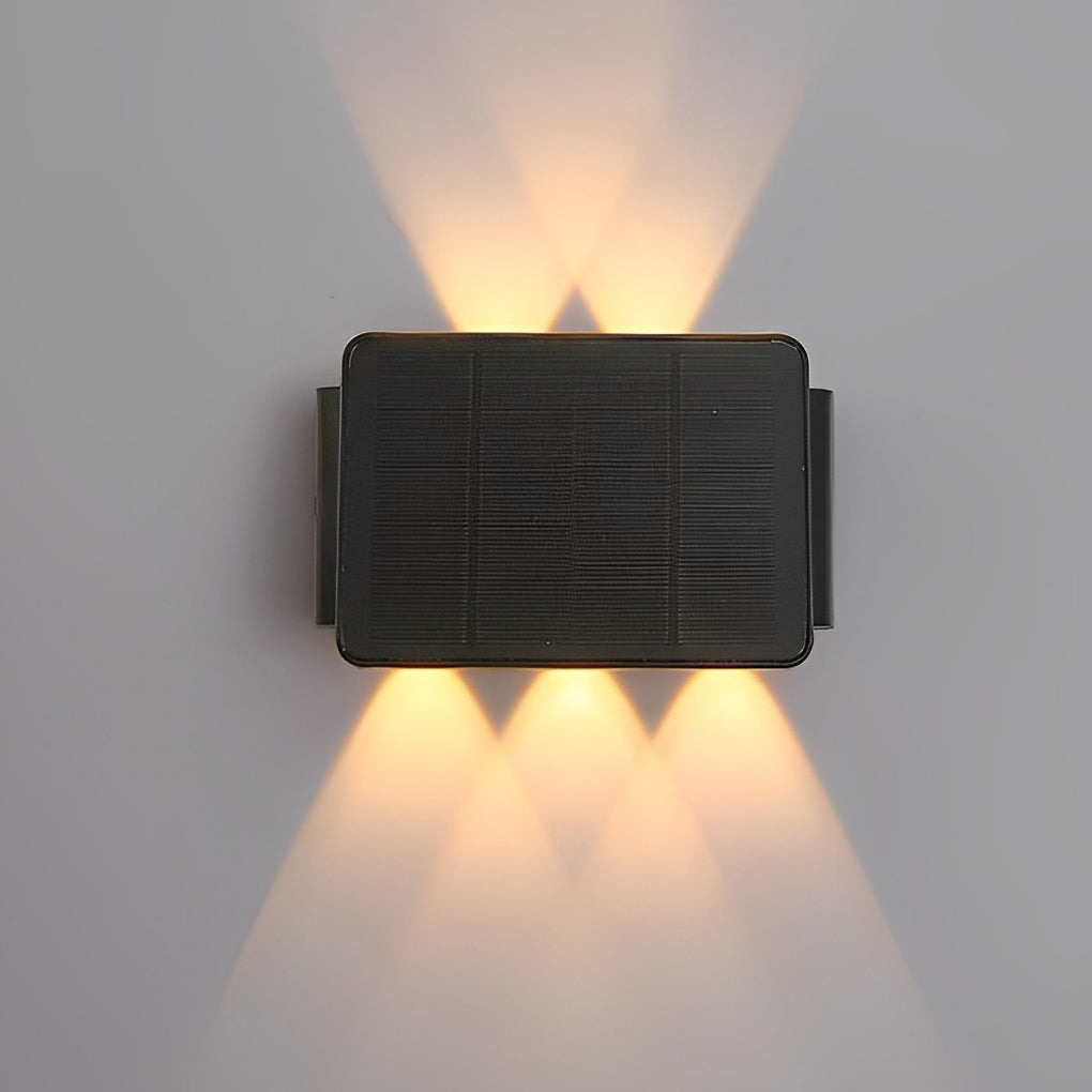 Waterproof LED Up and Down Lights Solar Wall Lamp Wall Washer Lights - Lamp Outdoor