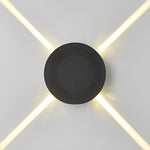 Round Square LED 12W Cross Star Lights Waterproof Modern Wall Lamp - Lamp Outdoor