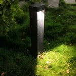Modern 5W LED Black Outdoor Lawn Light with Open Front & Energy-Efficient - Lamp Outdoor