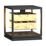 Square LED Waterproof Modern Solar Deck Post Lights Pillar Light Post Caps Lights - Lamp Outdoor