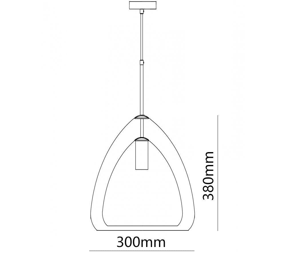 Futuristische Glass Pendant Light - Lamp Outdoor