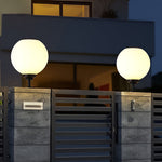 Ball Waterproof Three Step Dimming LED Solar Post Caps Lights Pillar Light - Lamp Outdoor
