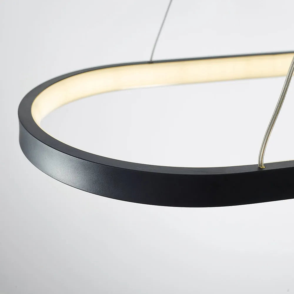 Junel Minimalist Oval Interior Hanging Pendant Light - Lamp Outdoor