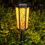 RGB Hexagon Hollow Outdoor Solar Stake Light Waterproof Landscape Lighting - Lamp Outdoor