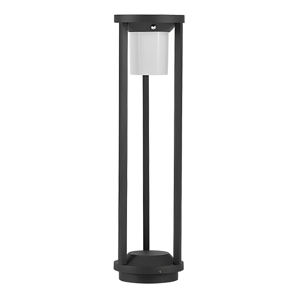 Adjustable Brightness LED Solar Path Lights Outdoor Black Modern Lawn Lamp - Lamp Outdoor