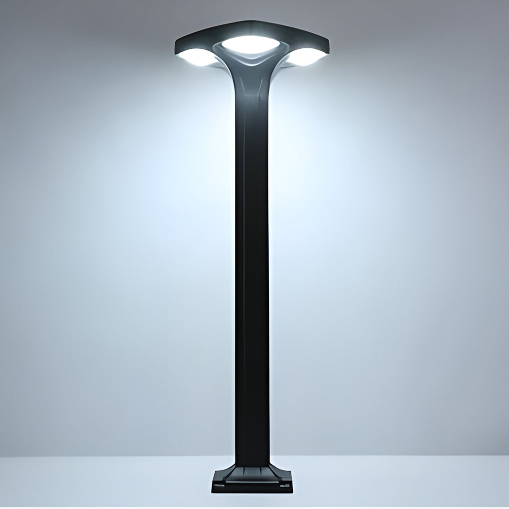 4-Light Square Waterproof LED Outdoor Path Lights - Solar & Hardwired Options - Lamp Outdoor