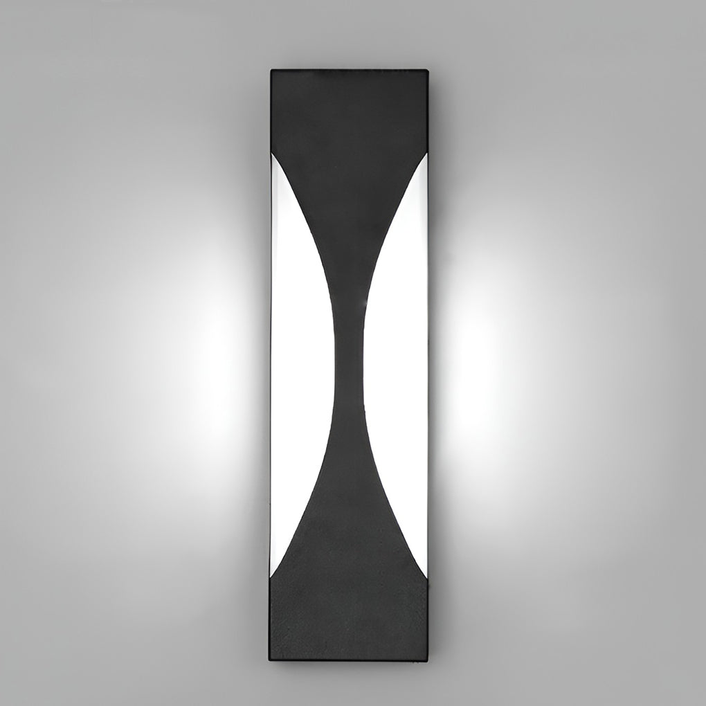 Creative Rectangular Waterproof LED Black Modern Outdoor Wall Sconce Lighting - Lamp Outdoor