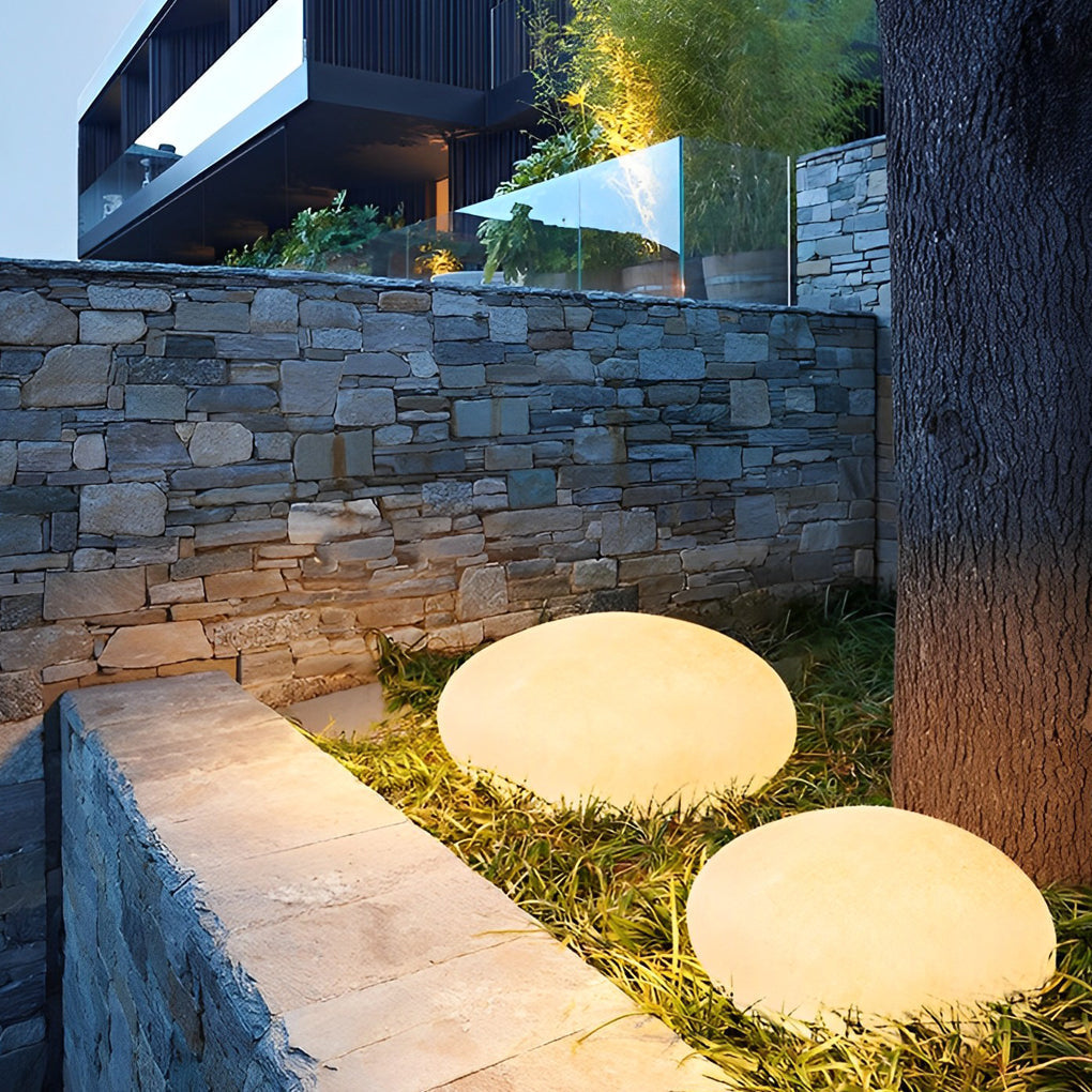 Resin Cobblestone LED Lawn Light Modern Waterproof Outdoor Landscape Lamp - Lamp Outdoor