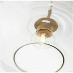 June Pendant Light Glass, Clear/Amber Diamond shape - Lamp Outdoor