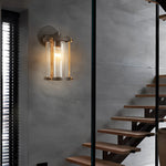 Vintage Waterproof Glass Black Industrial Style Outdoor Wall Sconces Lighting - Lamp Outdoor