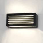Rectangle Waterproof 12W LED Black Modern Outdoor Wall Sconces Lighting - Lamp Outdoor