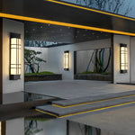 Retro Rectangular Waterproof LED Black Traditional Outdoor Wall Lamp - Lamp Outdoor