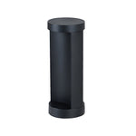Modern Outdoor Cylinder Lawn Lamp - LED Solar & Hardwired Options - Lamp Outdoor