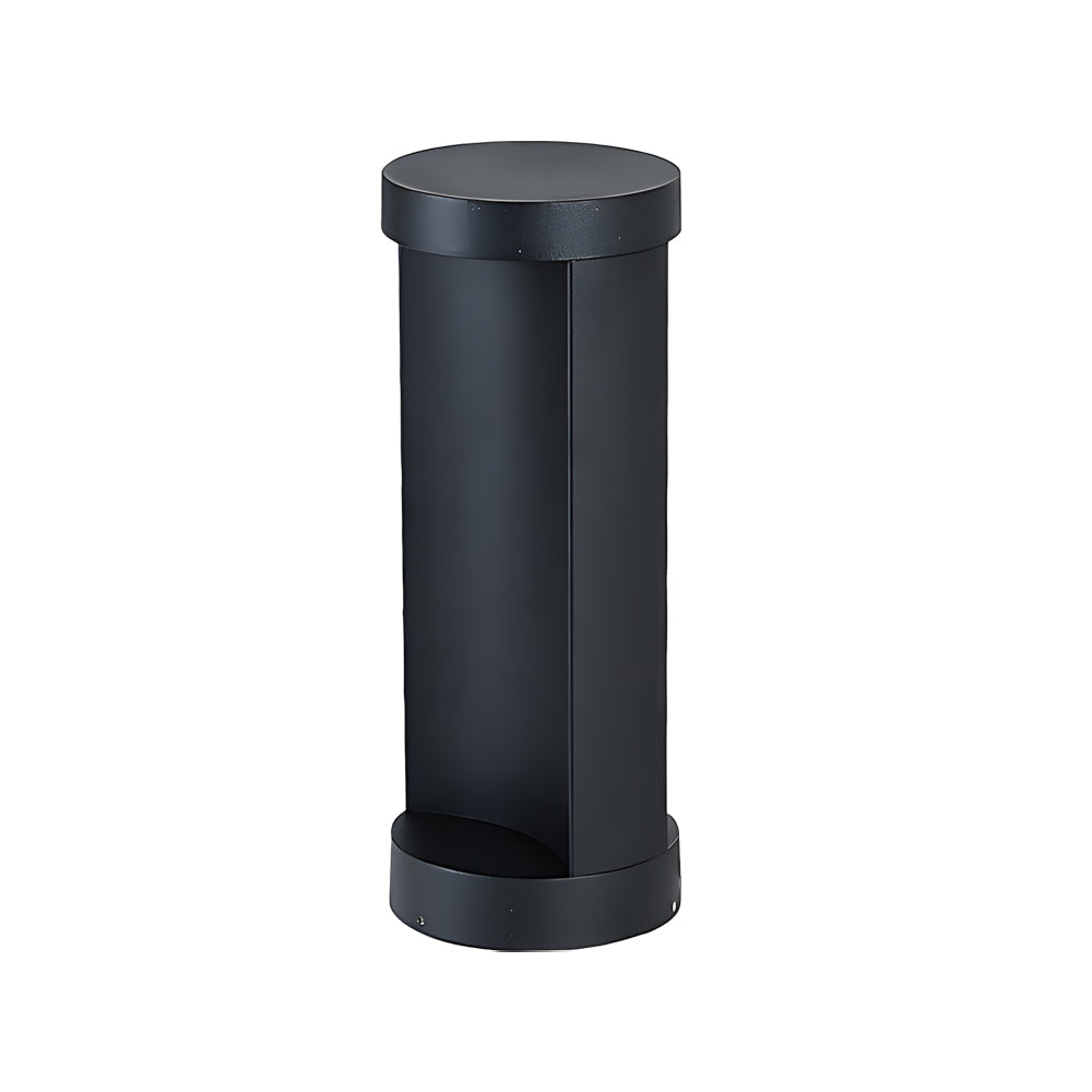 Modern Outdoor Cylinder Lawn Lamp - LED Solar & Hardwired Options - Lamp Outdoor