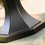Elegant Black Retro Outdoor Post Lights Waterproof Metal and Glass Fence Lighting - Lamp Outdoor