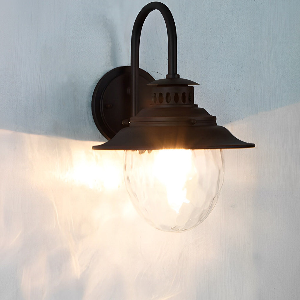 Creative Glass Metal LED Waterproof Modern Outdoor Wall Lamp Wall Sconce Lighting - Lamp Outdoor