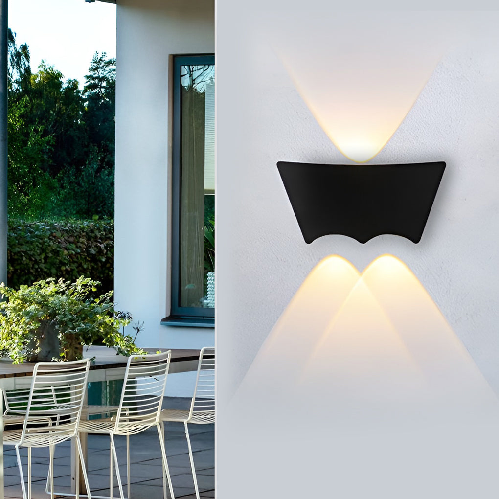 LED Up and Down Lights Waterproof Black Modern Sconce Wall Washer Light - Lamp Outdoor