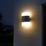Round Up and Down Light LED Waterproof Black Modern Outdoor Wall Lamp - Lamp Outdoor