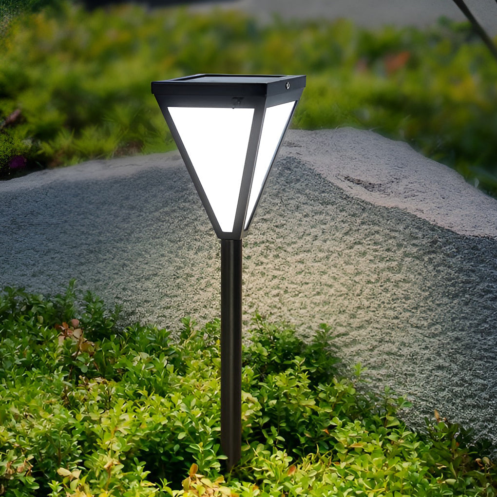 Sleek Solar LED 2.6W Pathway Post Light Outdoor Waterproof Lighting - Lamp Outdoor