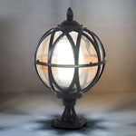 Round Glass E27 Waterproof European Style Outdoor Post Caps Lights - Lamp Outdoor
