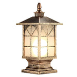 Retro Creative Waterproof Modern Outdoor Fence Post Lights Pillar Lamp - Lamp Outdoor