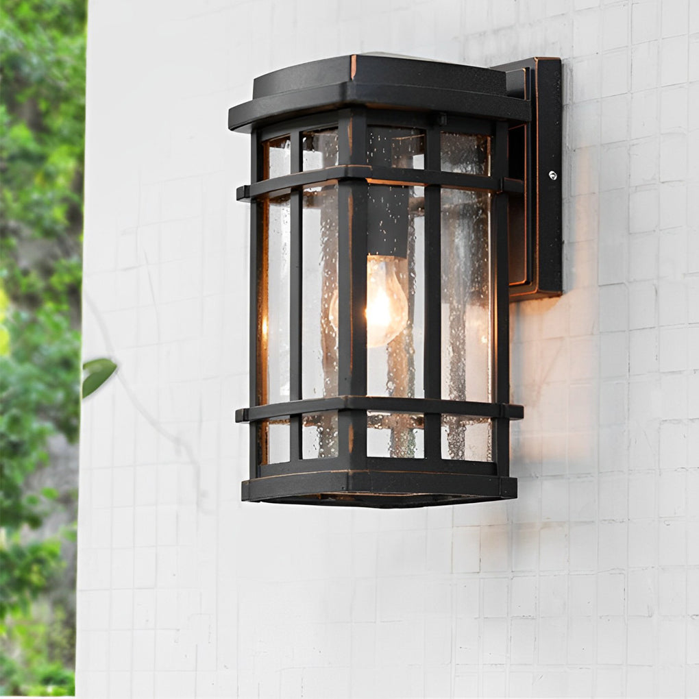 Retro Simple Waterproof Bubbles Glass Shade Modern Outdoor Wall Light - Lamp Outdoor