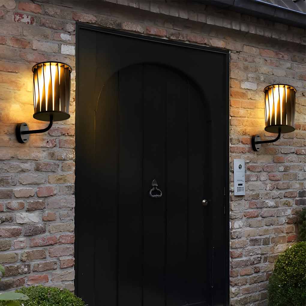 Creative Twisted Waterproof LED Modern Outdoor Wall Lamp Plug in Wall Lights - Lamp Outdoor