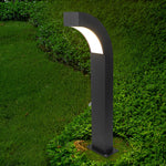 Curved LED Landscape Lighting Minimalist Black Outdoor Path Lighting - Lamp Outdoor