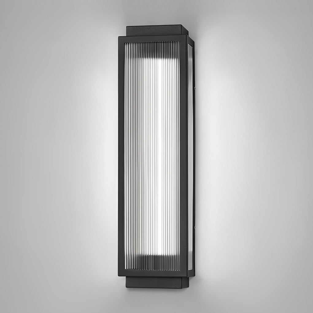 Rectangular Strip Waterproof LED Black Modern Outdoor Wall Lights - Lamp Outdoor